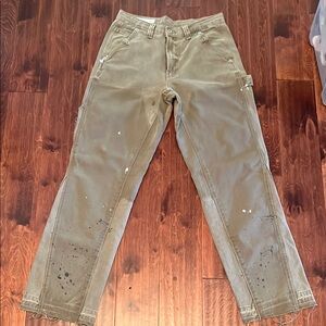 Men's Olive Carpenter Jeans 2 panel